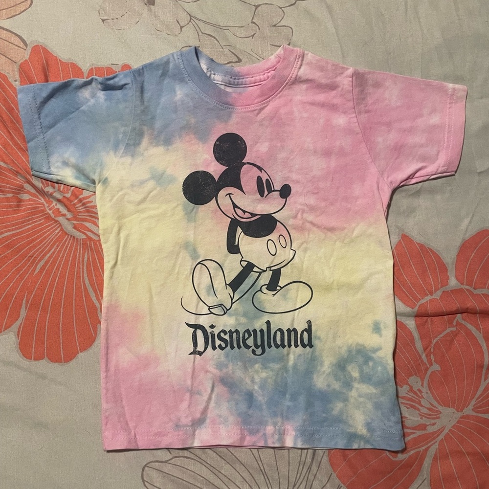 Disney Mickey Mouse Pastel Tie-Dye Disneyland Tee – Size 3T